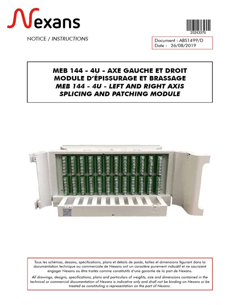 Module MEB 144 : Installation et Caractéristiques | PDF | Écrou