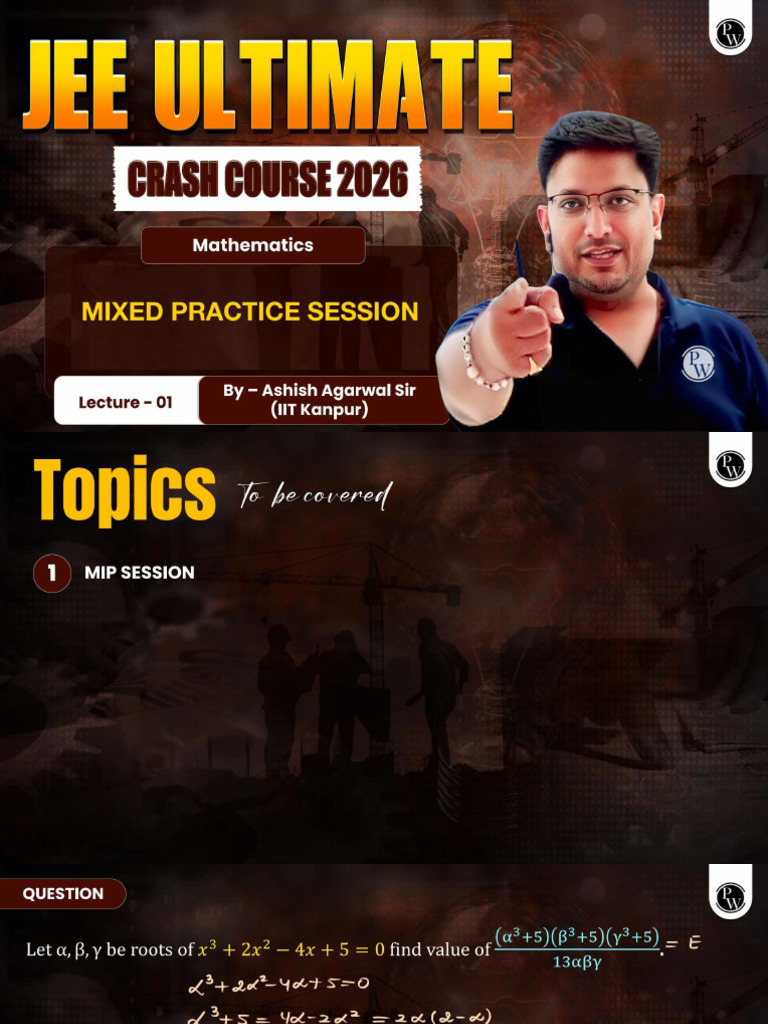 Mixed Practice Session 01: Class Notes | PDF