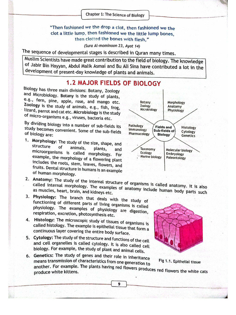 Chp 1 Bio 9th | PDF