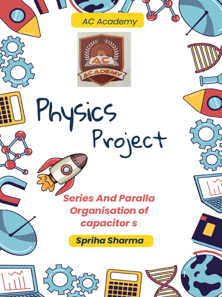 Science Lesson Project Assessment Cover in Colorful Illustrative Style ...