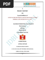 Download IDBI Federal Project Report by ajugalexgmailcom SN97753692 doc pdf
