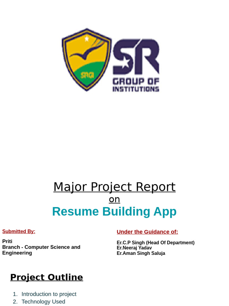 Resume Builder App Project Overview | PDF | Résumé | Web Application