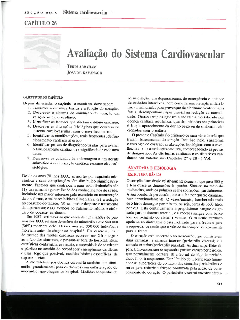 Avaliação Do Sistema Cardiovascular | PDF