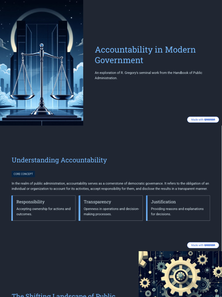 Modern Government Accountability Insights | PDF | Governance ...