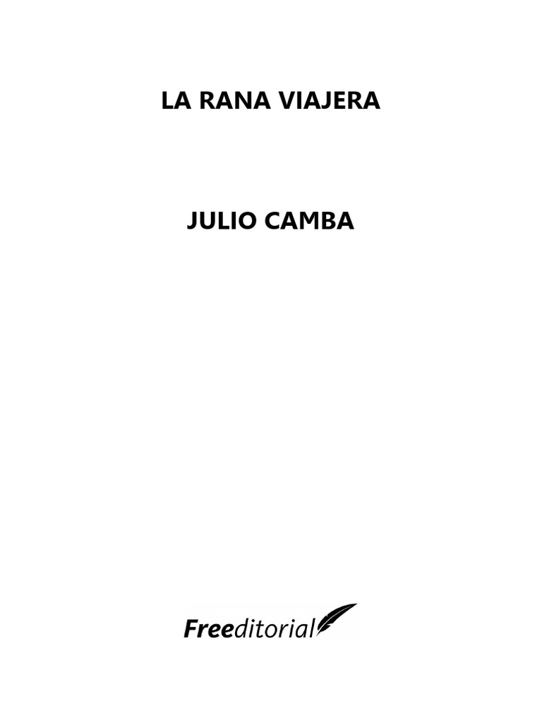 La Rana Viajera - Julio Camba | PDF | Almuerzo | Madrid