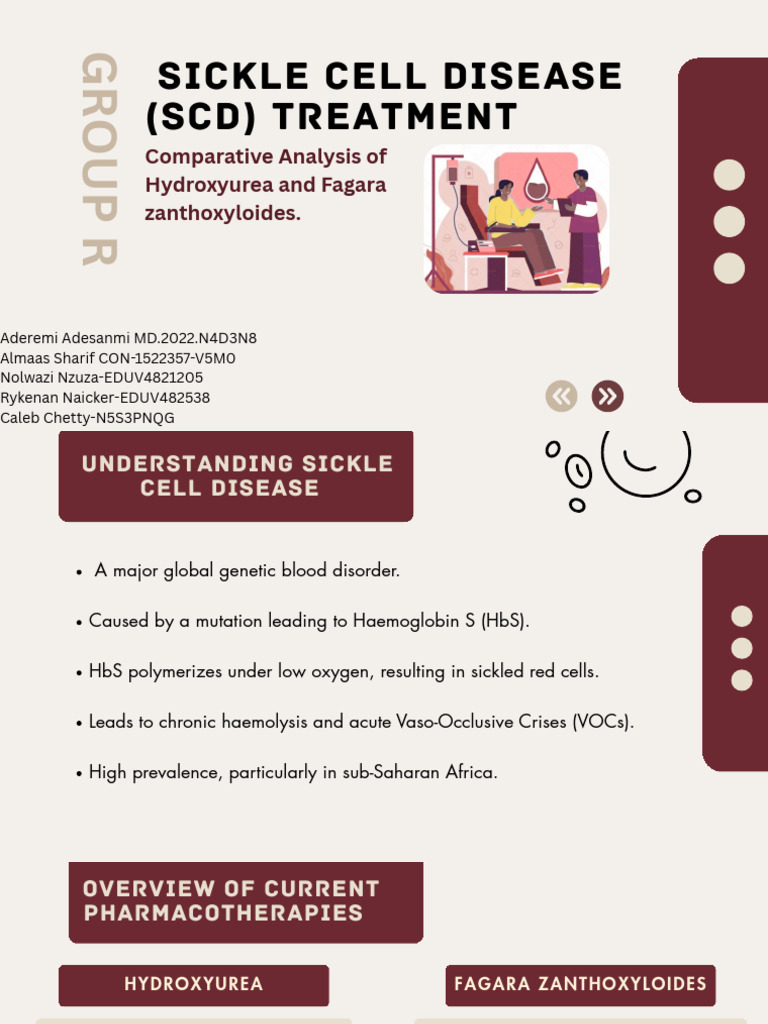 Hydroxyurea vs. Fagara for Sickle Cell | PDF | Blood | Medical Specialties