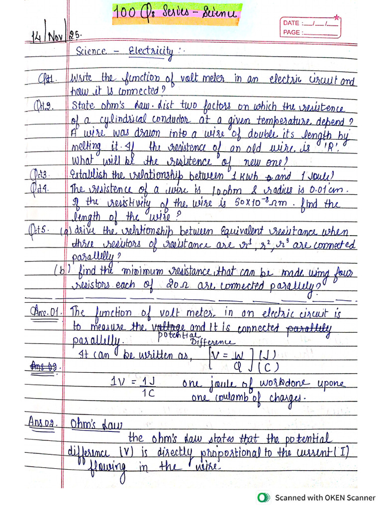 100 Qs Science | PDF