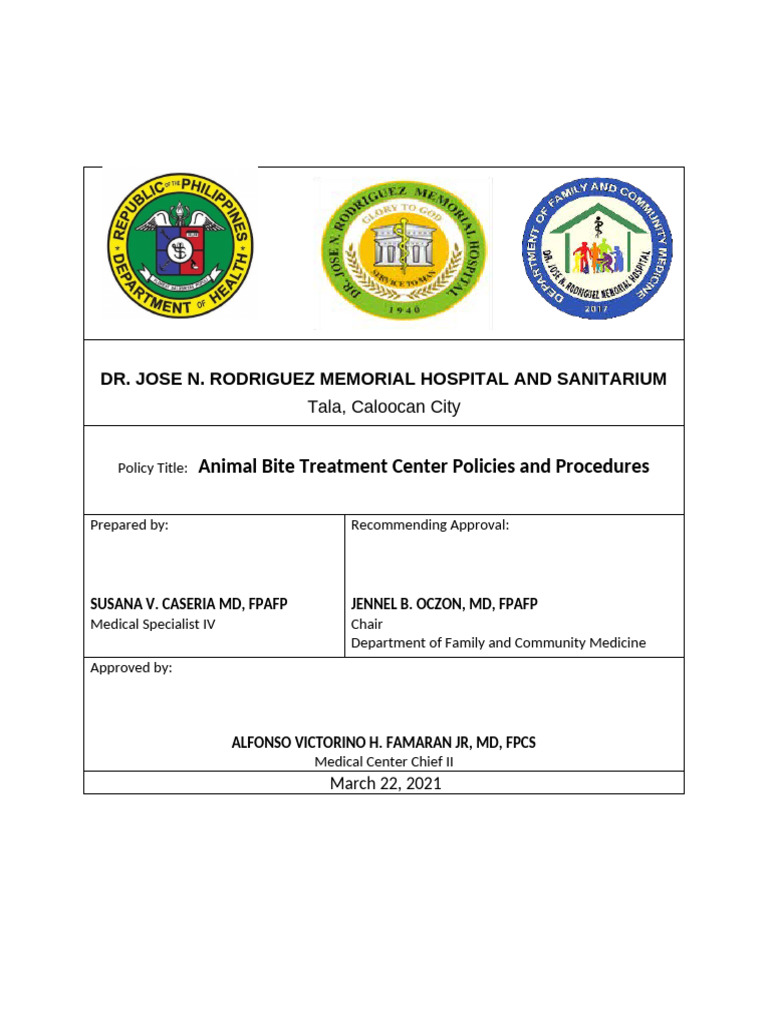 Rabies Treatment Guidelines and PEP Policy | PDF | Rabies | Vaccines