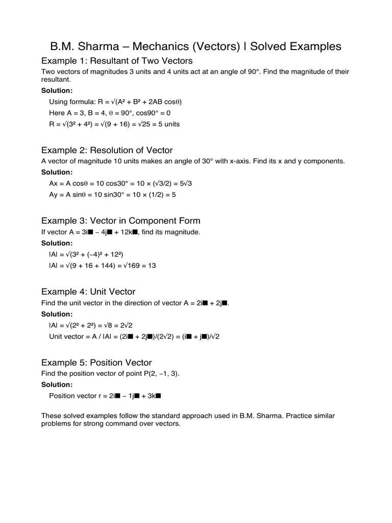 BM Sharma Mechanics PDF | PDF
