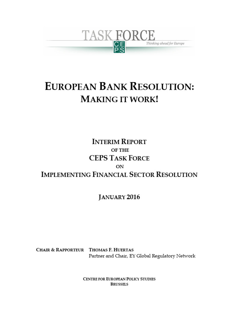 European Bank Resolution Strategies | PDF | Bailout | Systemically ...