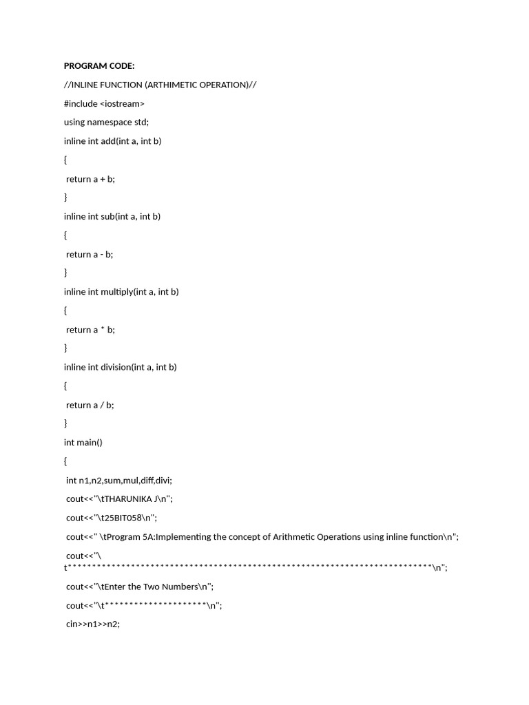 PROGRAM C++5A&5B | PDF | Computer Programming | Software Engineering