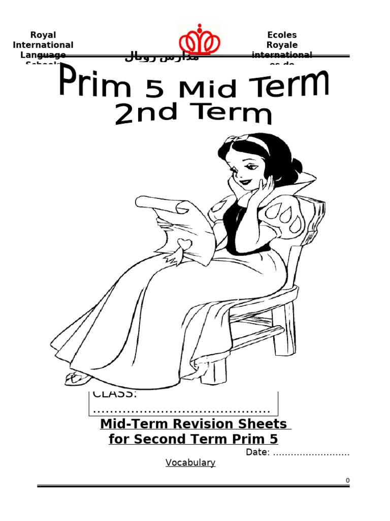 Prim5 March Revision Sheets for 2nd Term | PDF | Adverb | Linguistics