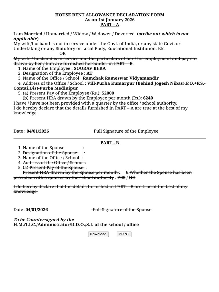 Hra Declaration | PDF