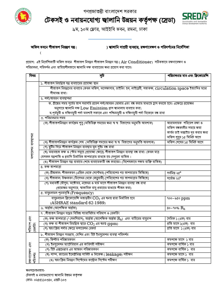 Air Conditionar Rule | PDF