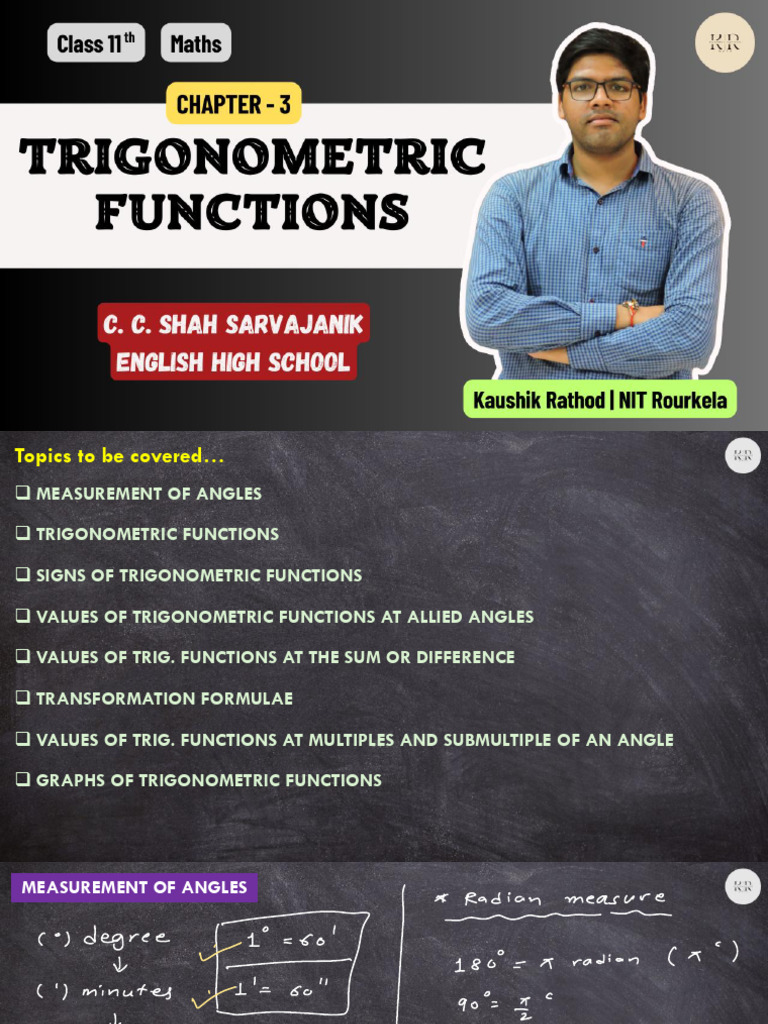 Trigonometry: Angle Measurement & Functions | PDF | Trigonometry ...