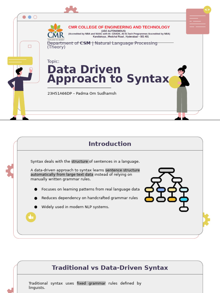 Data-Driven Syntax in NLP Systems | PDF | Parsing | Syntax