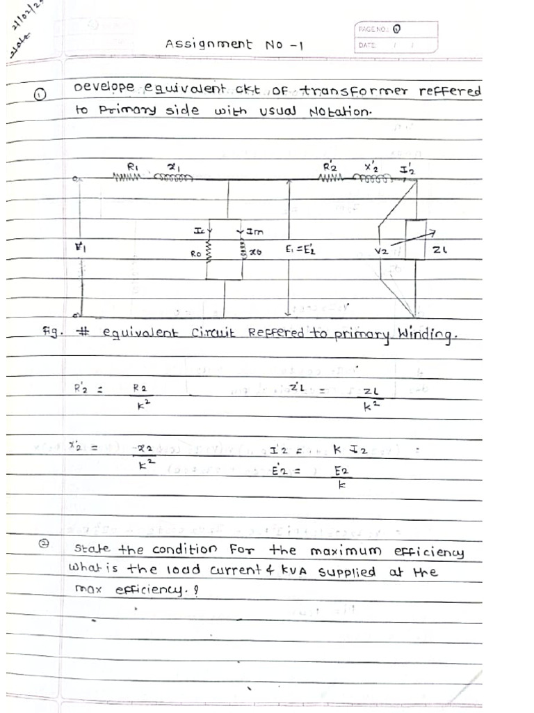 Machine 1 Assignment 1 and 2 | PDF