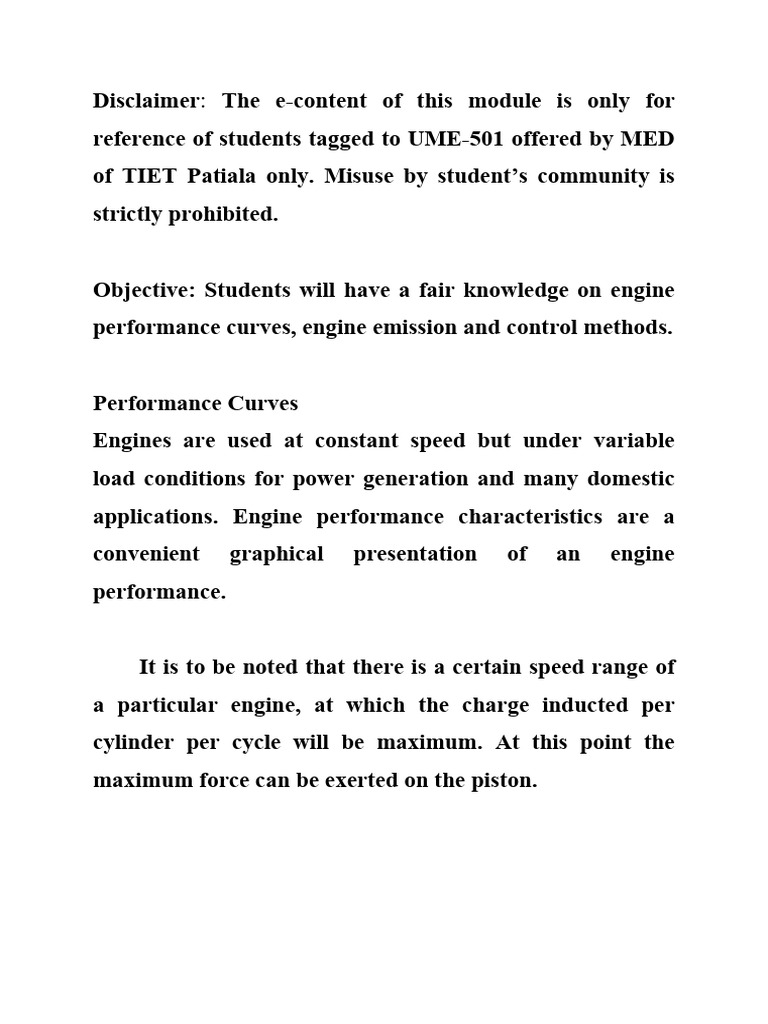 Engine Performance and Emission Control | PDF | Exhaust Gas | Engines