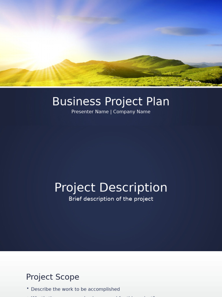 Business Project Plan | PDF