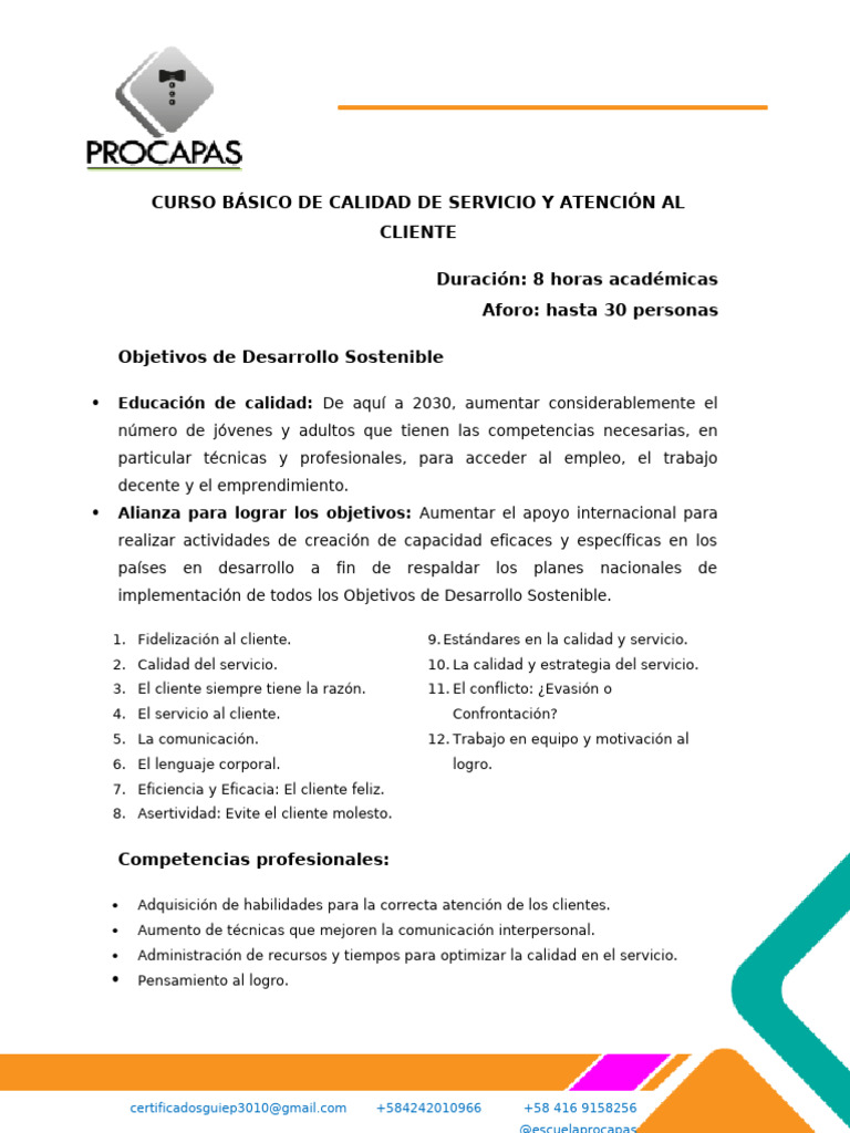 Curso Básico de Calidad en Atención al Cliente | PDF
