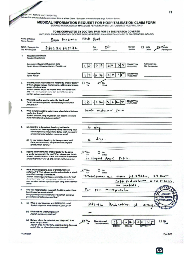 Doctor Hospital Tengku Azizah | PDF