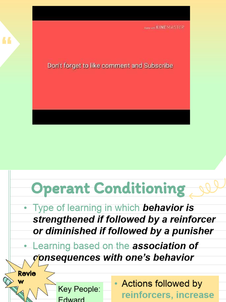 Understanding Operant Conditioning Concepts | PDF | Reinforcement ...