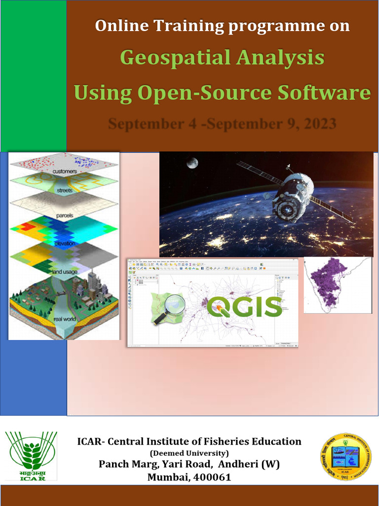 Geospatial Analysis Training at ICAR-CIFE | PDF | Geographic ...