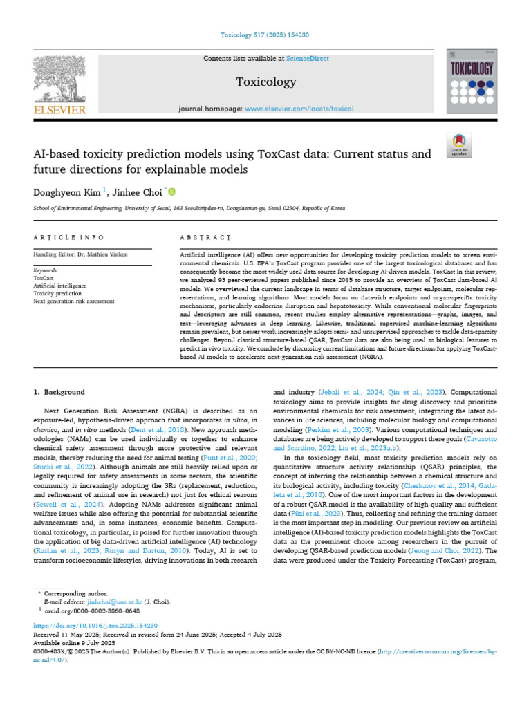AI Toxicity Prediction with ToxCast Data | PDF | Quantitative Structure ...