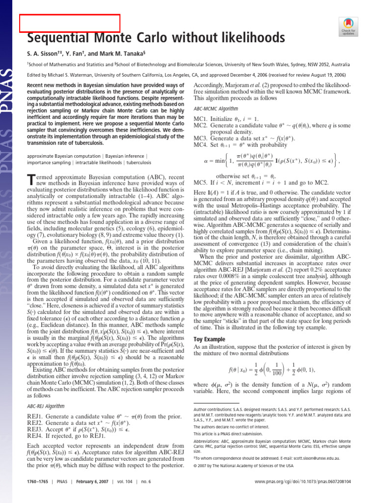 Efficient Sequential Monte Carlo Methods | PDF | Monte Carlo Method ...