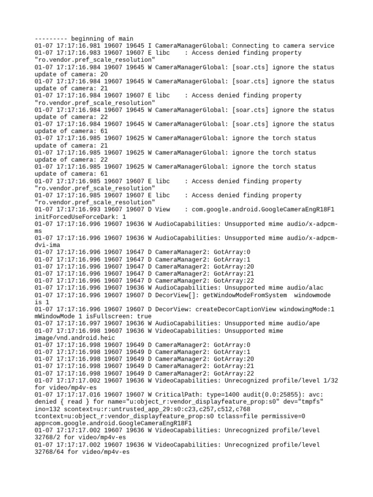 Log Cat 1767795436937 | PDF | Computer Science | Computer Architecture