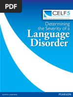 Assessing Language Disorders with CELF-5 | PDF | Sensitivity And ...