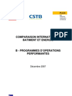 EXA-GUI Bâtiment & Performances Énergétiques - Comparaison Internationale 2008 - Labels & Programmes - cstb2007