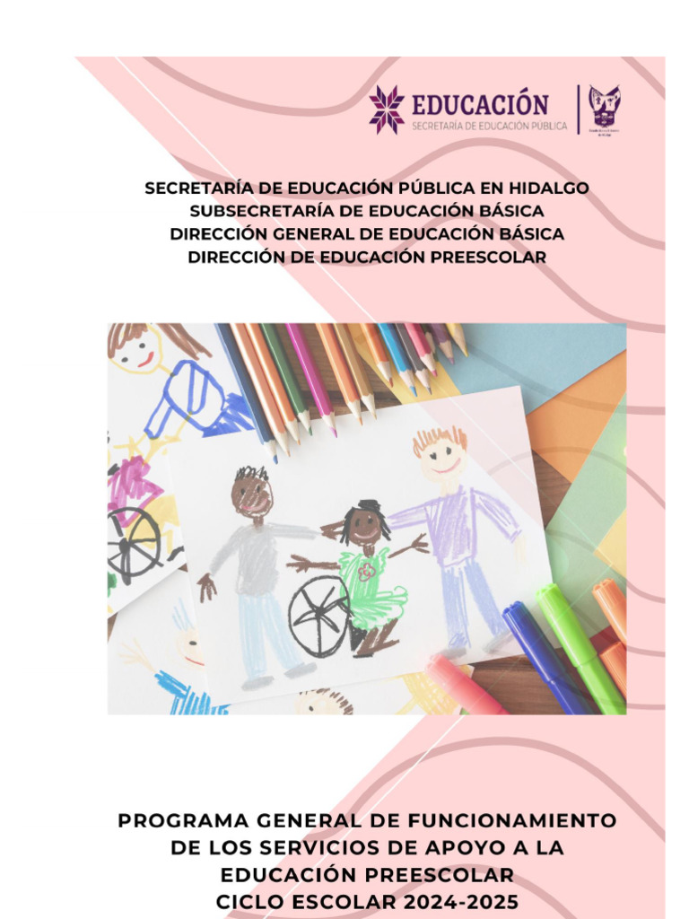 Programa de Apoyo a Educación Preescolar | PDF