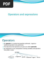 Operators and expressions,control structures in C