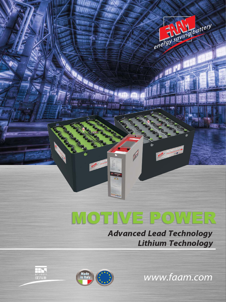 Catalog Faam Battery Motive Power | PDF | Rechargeable Battery ...