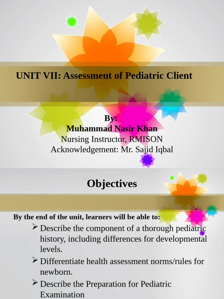 Pediatric Assessment Guidelines | PDF | Blood Pressure | Medical ...