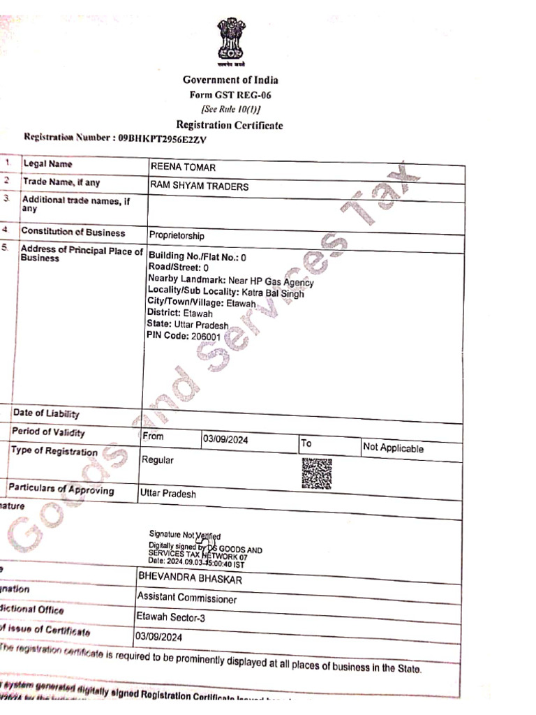 GST Registration | PDF