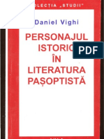 Daniel Vighi Personajul istoric in literatura pasoptista