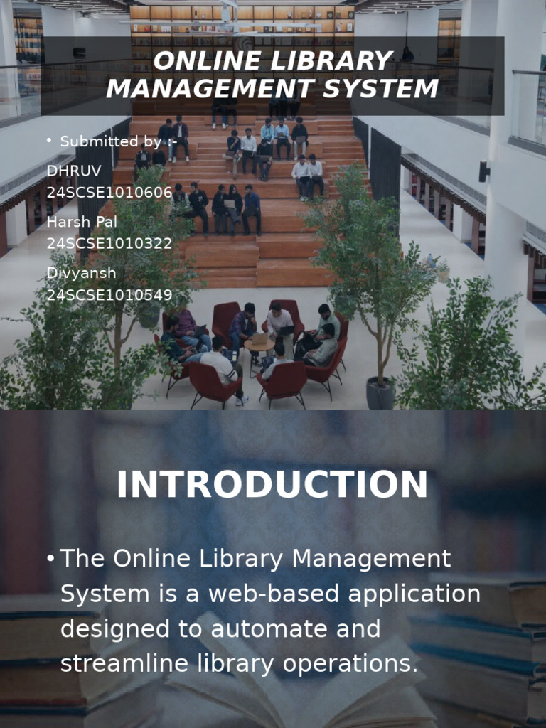Online Library Management System Overview | PDF