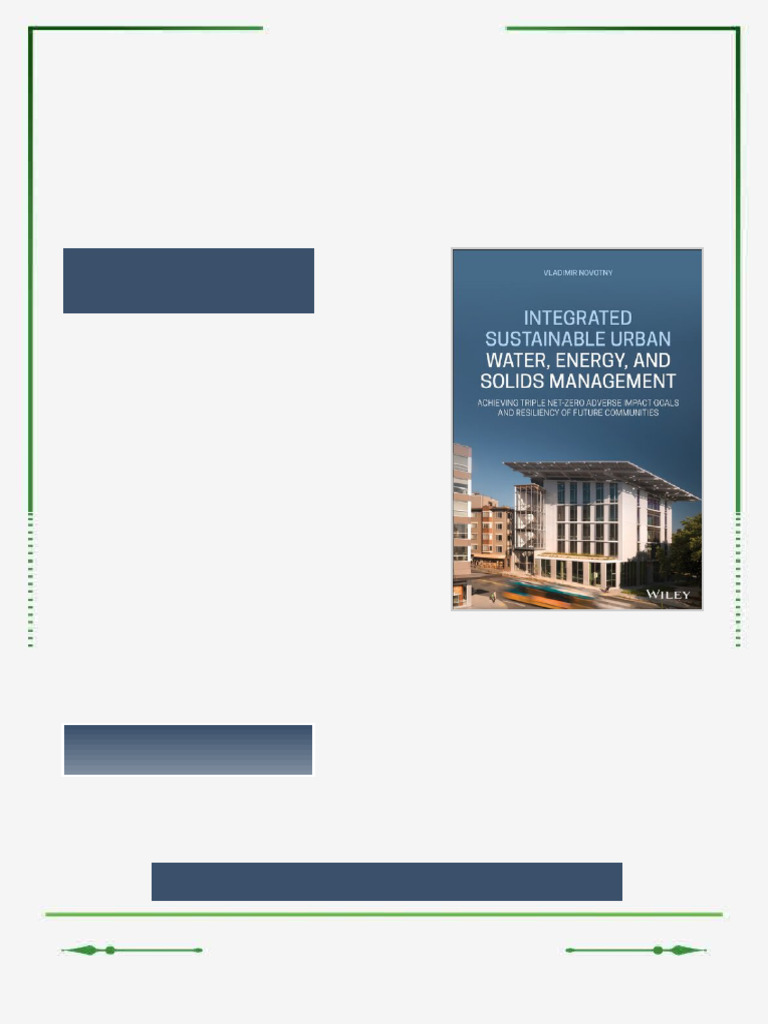 Integrated Sustainable Urban Water Energy and Solids Management ...