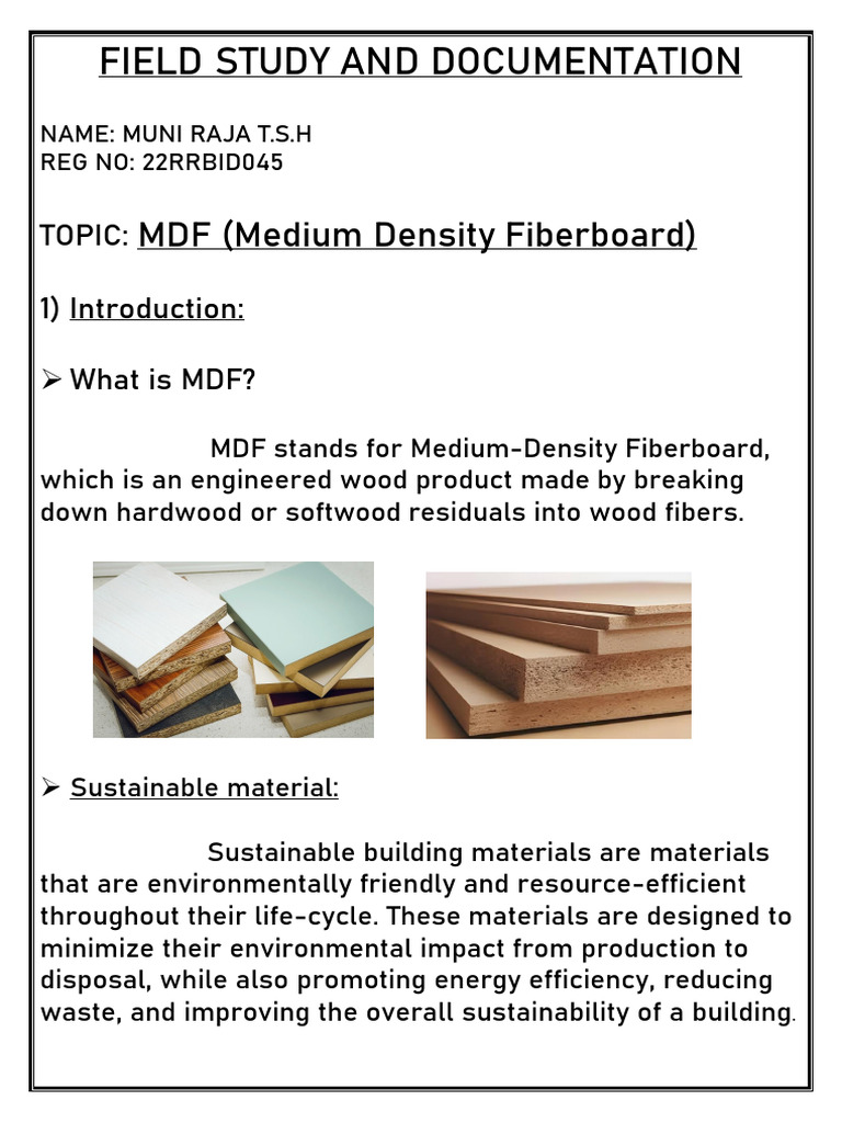 Sustainable MDF: Benefits and Applications | PDF | Wood | Cabinetry