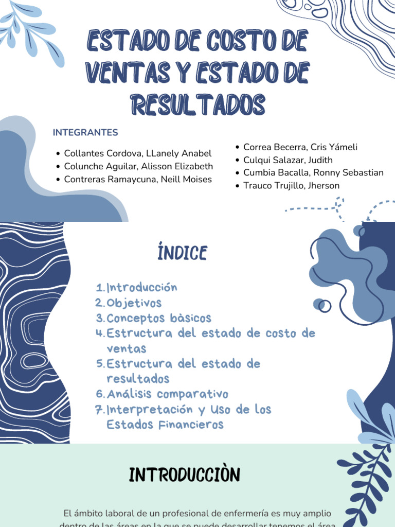 PPT ESTADO DE COSTOS DE VENTAS Y ESTADO DE RESULTADOS | PDF | Ratio ...