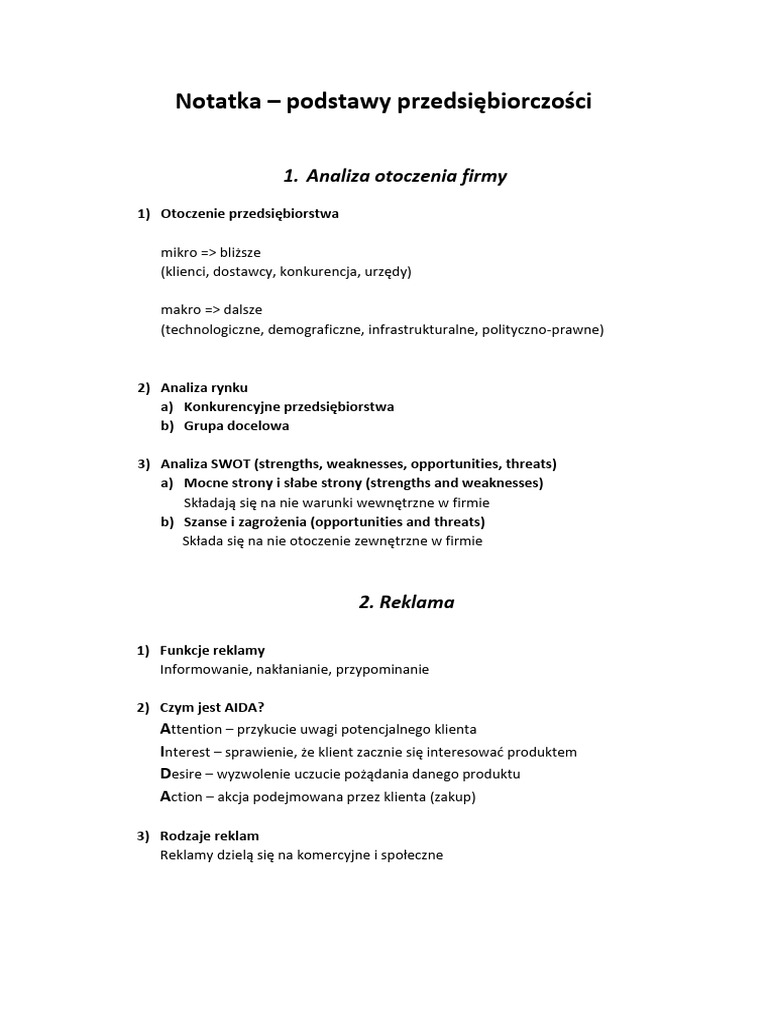 Notatka PPD | PDF