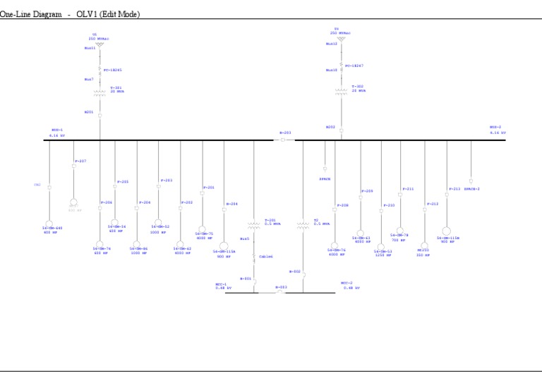 One-Line Electrical Diagram Overview | PDF