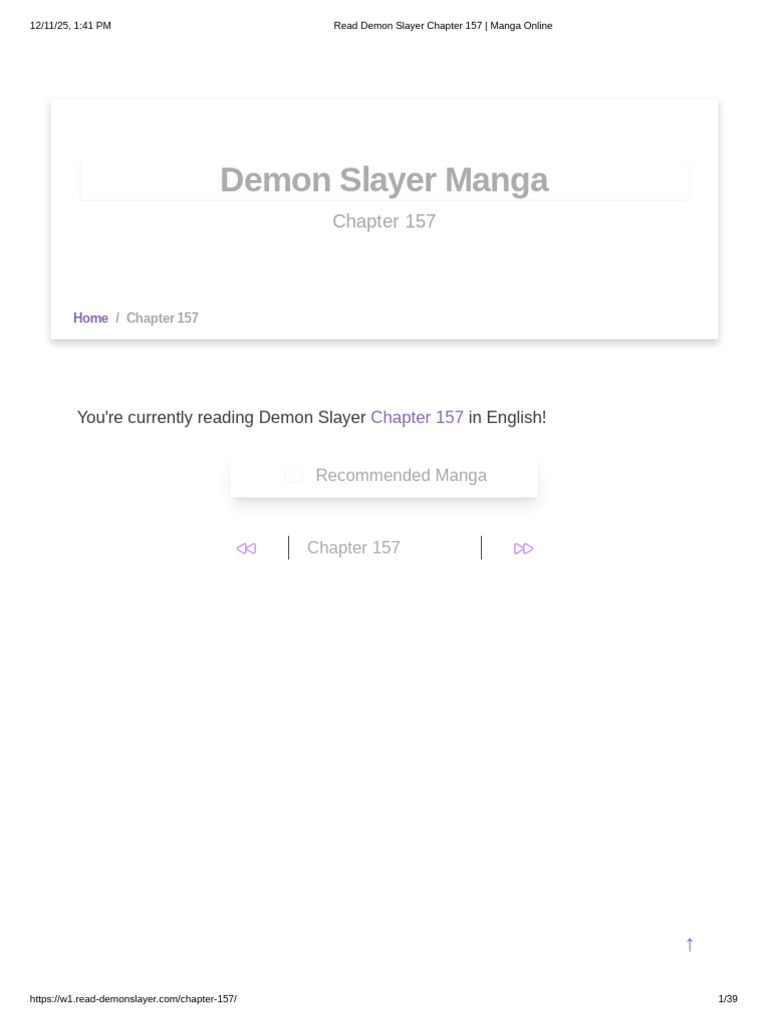 Read Demon Slayer Chapter 157 Online | PDF | Anime Companies | Shōnen Manga