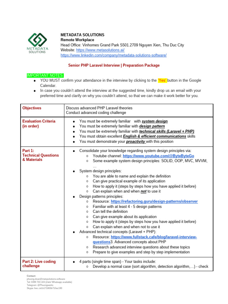PHP Laravel Interview Preparation Guide | PDF | Computer Programming ...