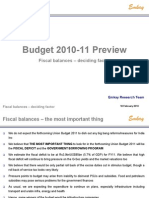 Budget 2010-11 Preview: Emkay