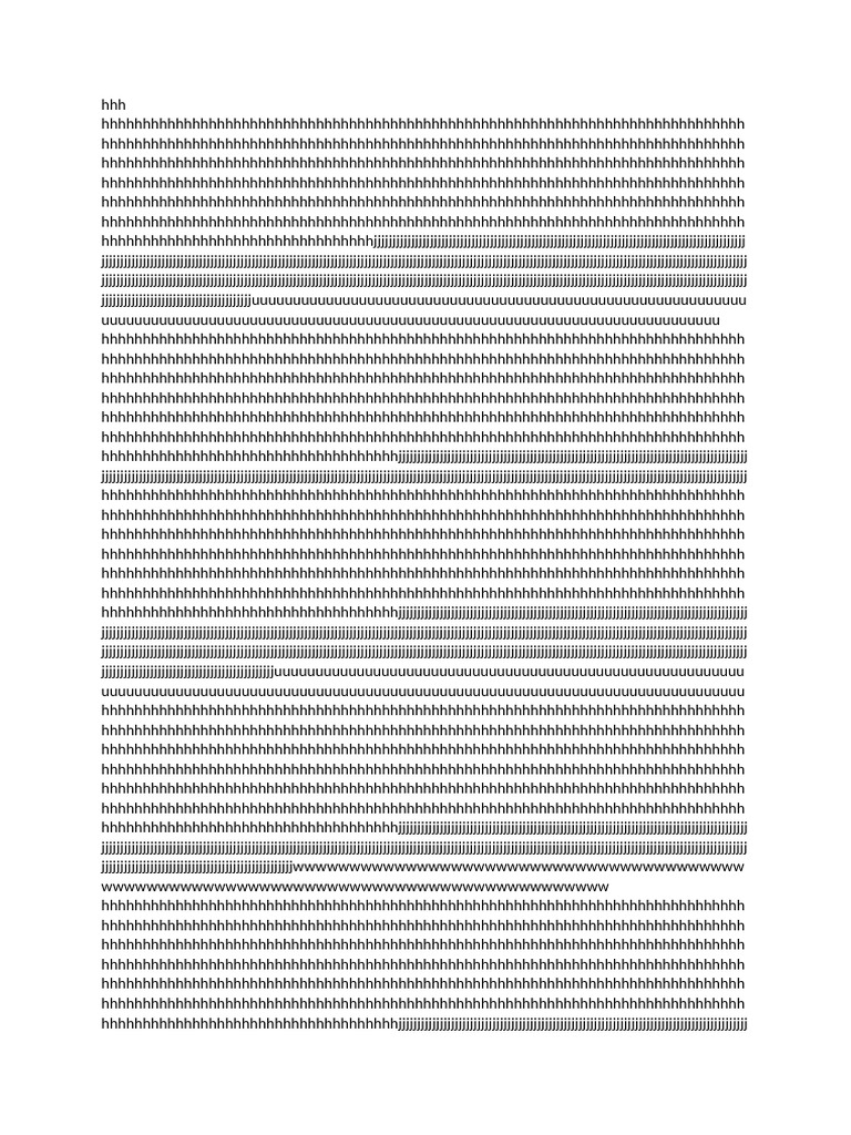 Document with Repeated Characters | PDF