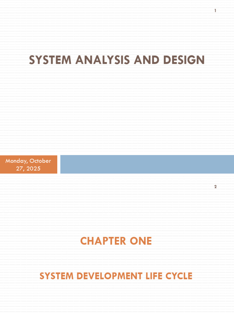 SAD Chapter 1 | PDF | Computing | Software Engineering