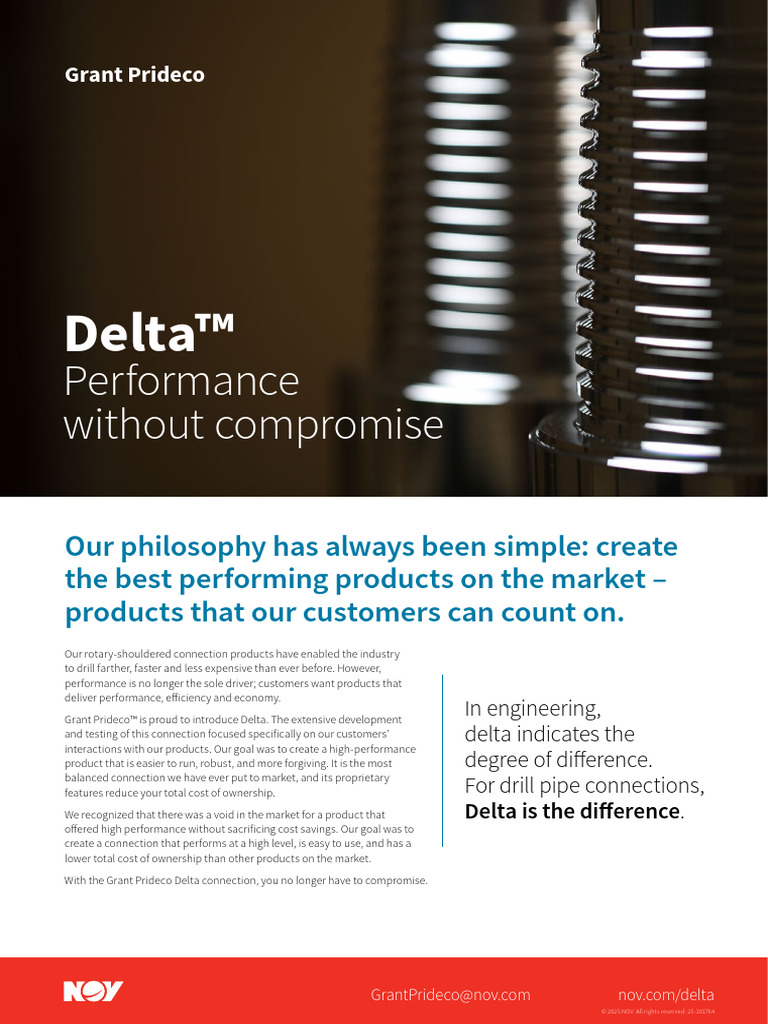 Delta Connection: High-Performance Drill Pipe | PDF | Mechanical ...